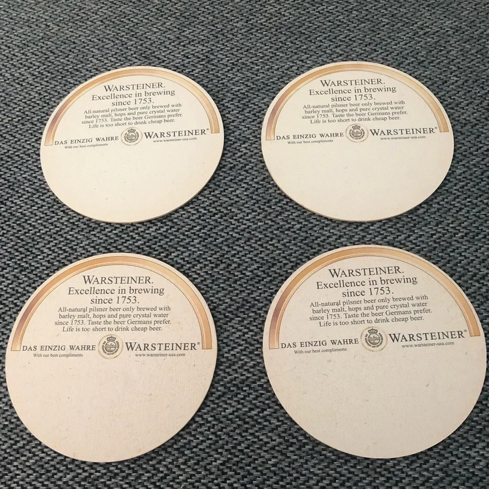 Warsteiner Premium Verum Beer Coasters (4)